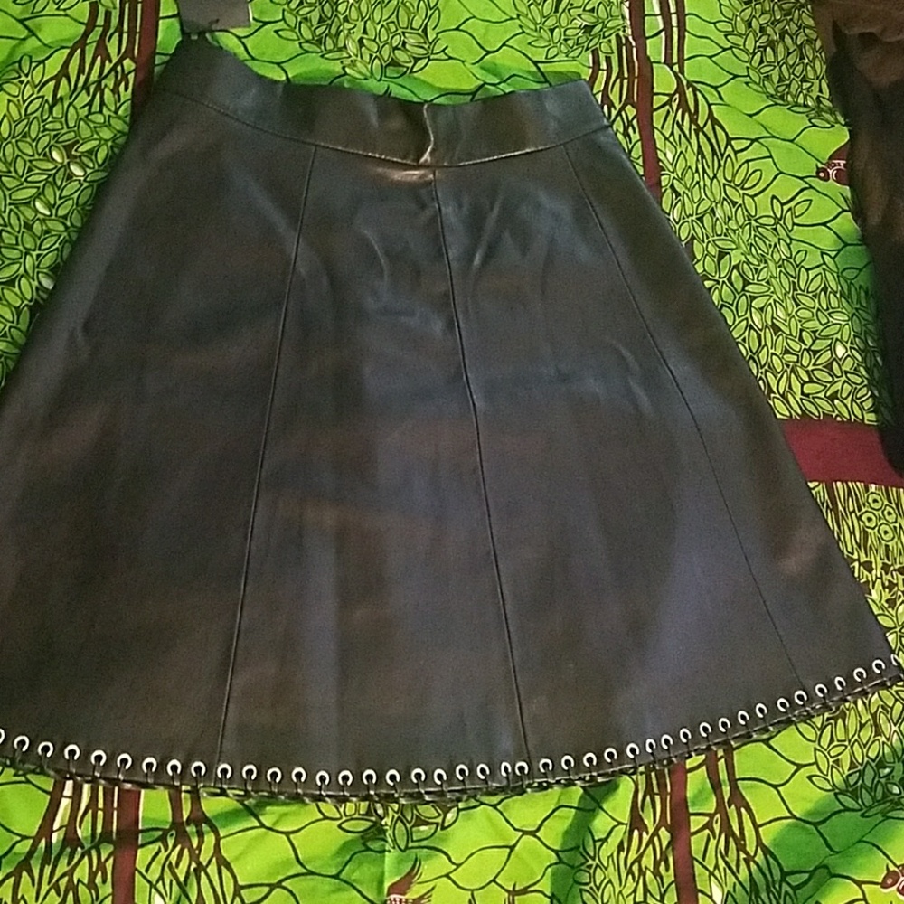 Black Leather Skirt